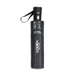 Ombrello automatico nero a righe Unisex Coriex Active