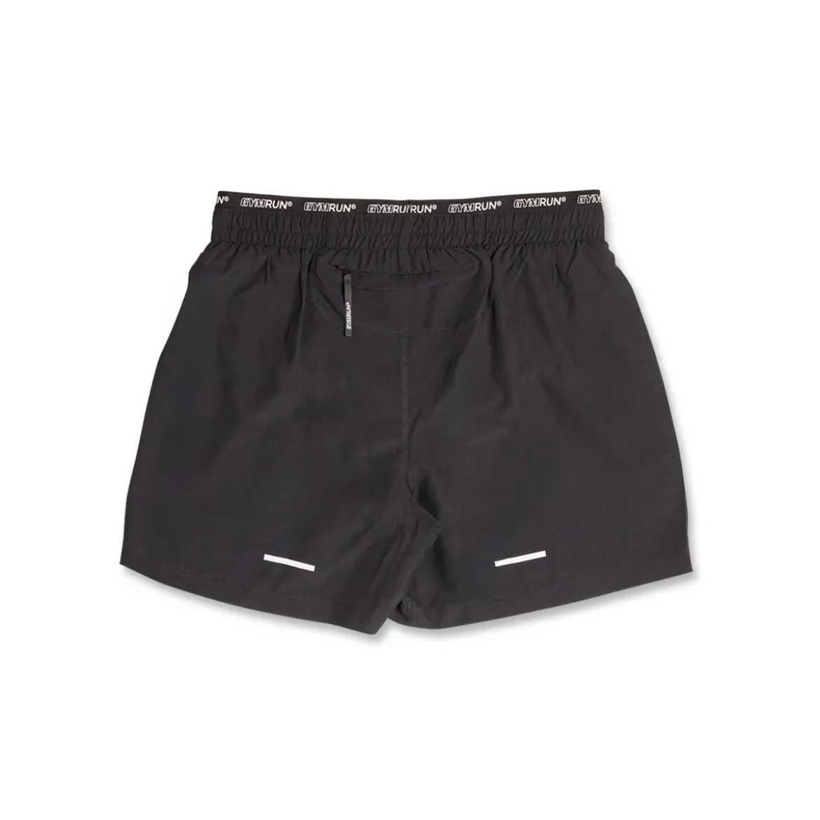 Pantaloncini da running donna neri con fascia elastica logata GymRun