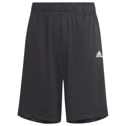 Pantaloncini sportivi neri da bambino con logo adidas Sereno Junior