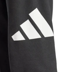 Pantaloni in Jersey neri da Uomo con vita elasticizzata e logo adidas