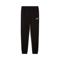 Pantaloni sportivi da uomo neri Puma con logo e polsini alle caviglie