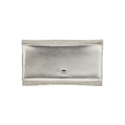 Pochette Argento da Donna con strass e tracolla a catena Lora Ferres