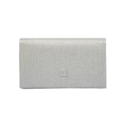 Pochette Argento Glitter con patta a Busta Lora Ferres