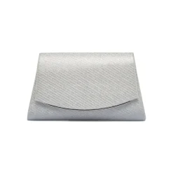 Pochette Argento glitter con tracolla removibile Lora Ferres