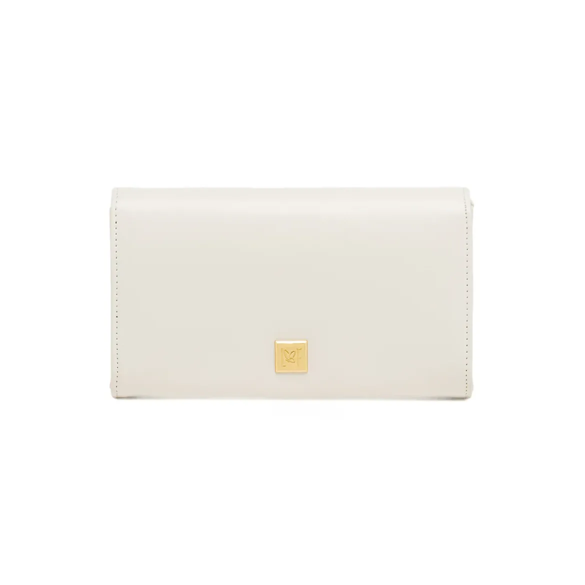 Pochette Bianca da Donna con fibbia gioiello e tracolla Lora Ferres