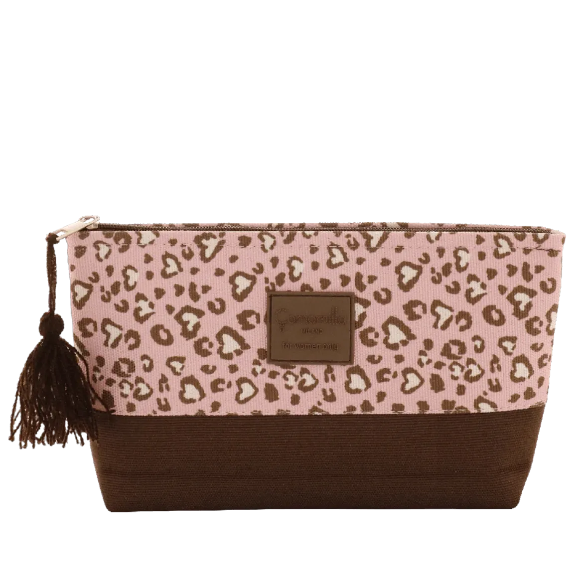Pochette Donna marrone e rosa con fantasia animalier Camomilla Milano