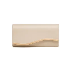 Pochette elegante da Donna nude con dettaglio oro Lora Ferres