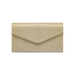 Pochette Oro Glitter con tracolla removibile Lora Ferres