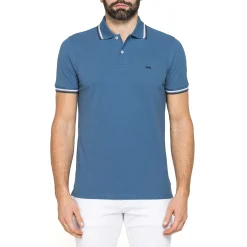 Polo a maniche corte da Uomo blu petrolio in Cotone Carrera Jeans