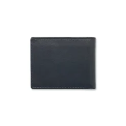 Portafogli da uomo in pelle blu con scomparto porta monete Jaguar