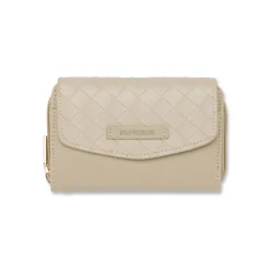 Portafoglio Beige da Donna con patta effetto intrecciato Naj Oleari