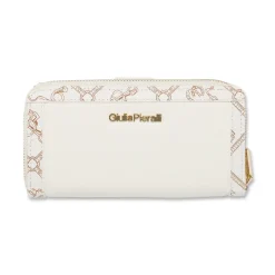 Portafoglio bianco da Donna con stampa monogram Giulia Pieralli
