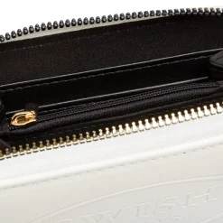Portafoglio bianco da Donna con zip e logo Swish Jeans