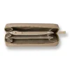Portafoglio da Donna Beige con chiusura zip-around Lora Ferres