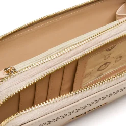 Portafoglio da Donna beige con decorazioni traforate Giulia Pieralli