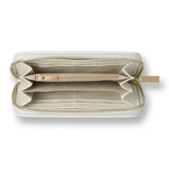 Portafoglio da Donna bianco con chiusura zip-around Lora Ferres
