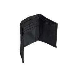 Portafoglio nero Unisex con zip e logo adidas