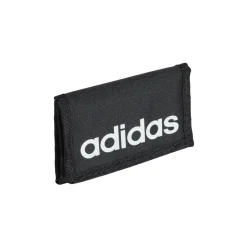 Portafoglio nero Unisex con zip e logo adidas