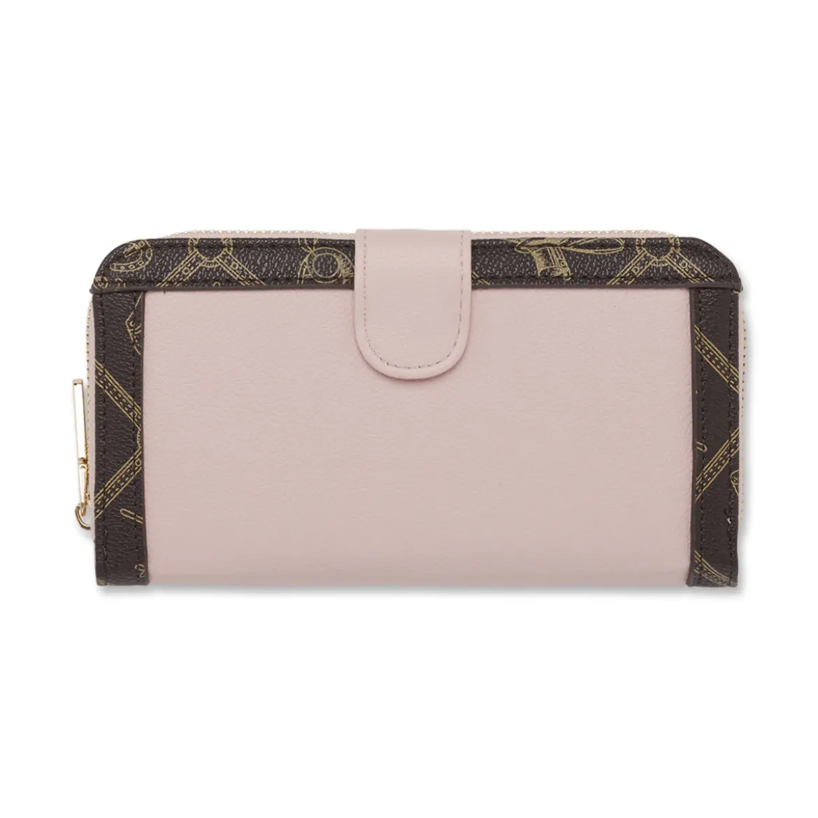 Portafoglio rosa da Donna con stampa monogram e zip Giulia Pieralli