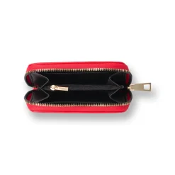 Portafoglio rosso da Donna con zip e logo Swish Jeans