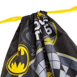 Sacca Batman Nera e gialla con stampa e chiusura con coulisse
