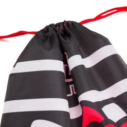 Sacca Hello Kitty Nera e rossa a righe con fiocco iconico