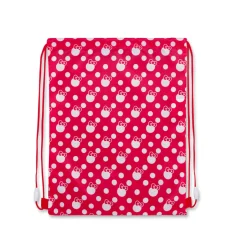 Sacca Hello Kitty Nera e rossa a righe con fiocco iconico