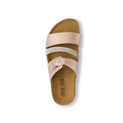 Sandali a Fasce Oro da Donna con Strass Italia Trend