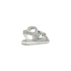 Sandali argento da Bambina con farfalle multicolor Le scarpe di Alice
