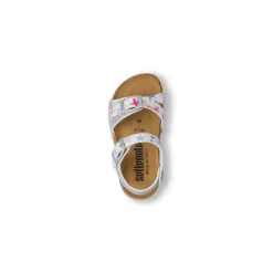 Sandali argento glitter da Bambina con stampa stelle Settenote