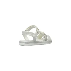 Sandali bianchi da Bambina con fiori e glitter Le scarpe di Alice