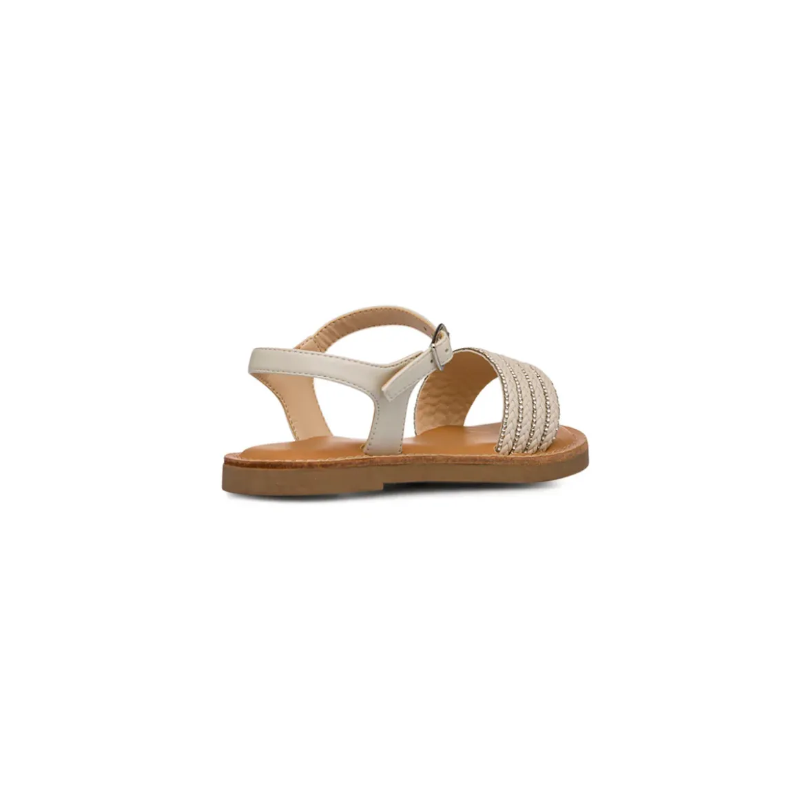 Sandali Bianchi da Bambina con fascia e Strass Dieci Baci