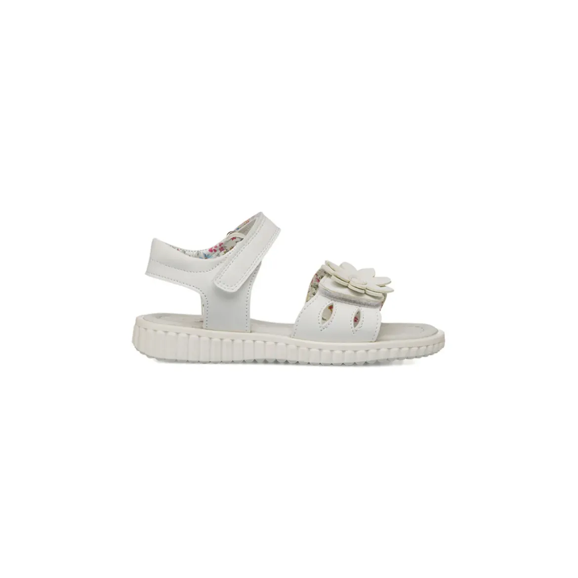 Sandali bianchi da Bambina Le scarpe di Alice con fiore