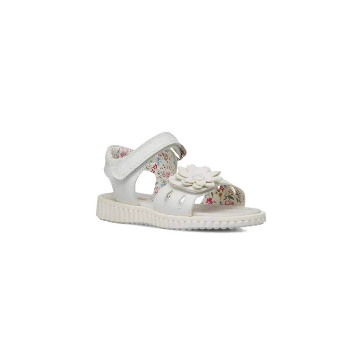 Sandali bianchi da Bambina Le scarpe di Alice con fiore