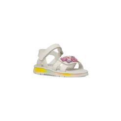 Sandali bianchi da Bambina Le scarpe di Alice con fiori