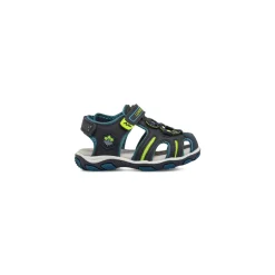 Sandali blu da Bambino con punta chiusa e dettagli fluo Lumberjack