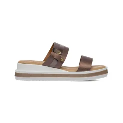 Sandali Comfort colore bronzo da Donna con doppia fascia P Soft
