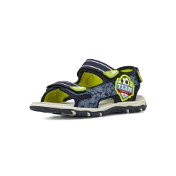 Sandali da Ragazzo blu con dettagli in gomma verde lime Space Boy