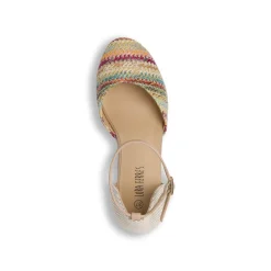 Sandali espadrillas Donna multicolore con zeppa in corda Lora Ferres