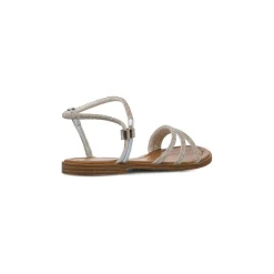 Sandali flat gioiello argento da Donna con dettagli strass Lora Ferres