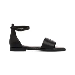 Sandali flat Neri da Donna con cinturino alla caviglia Swish Jeans