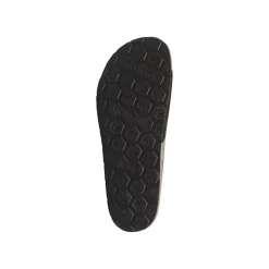 Sandali flat Neri Donna con maxi fibbia effetto scamosciato Lumberjack