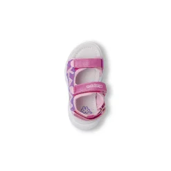 Sandali fucsia da Bambina con luci e cinturino a strappo Kappa