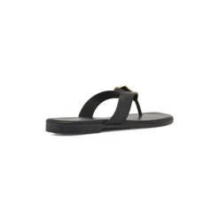 Sandali Infradito Neri da Donna con inserto metallico oro Lora Ferres