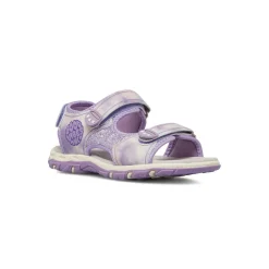 Sandali lilla da Bambina con glitter e chiusura a strappo Dieci Baci