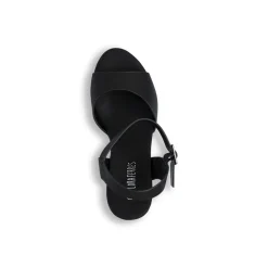 Sandali neri con tacco a colonna 12,5 cm da Donna con cinturino Lora Ferres
