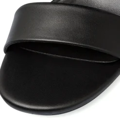Sandali neri da donna con tacco a blocco 6 cm Lora Ferres
