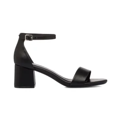 Sandali neri da donna con tacco a blocco 6 cm Lora Ferres