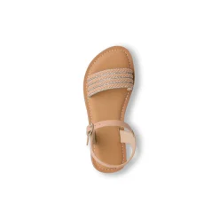 Sandali Nude da Bambina con dettagli Glitter Dieci Baci
