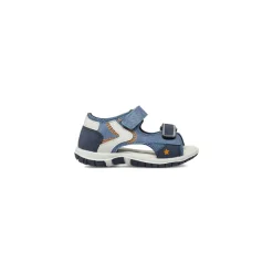 Sandali Primi Passi Bambino Blu in mesh e doppio cinturino Chicco